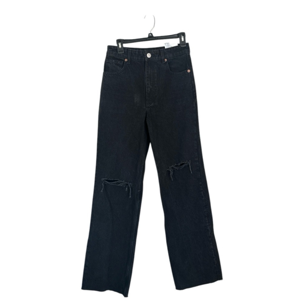 Zara Black Wide Leg Flare Jeans